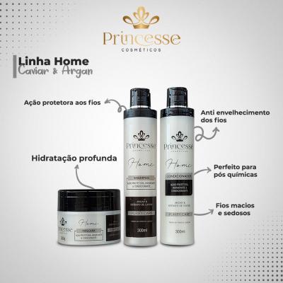 Argan & Extrato de Caviar - Linha Home